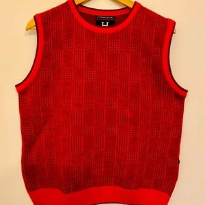 MENS RED WINE COLOR HILFIGER EXTRA FINE MERINOWOOL